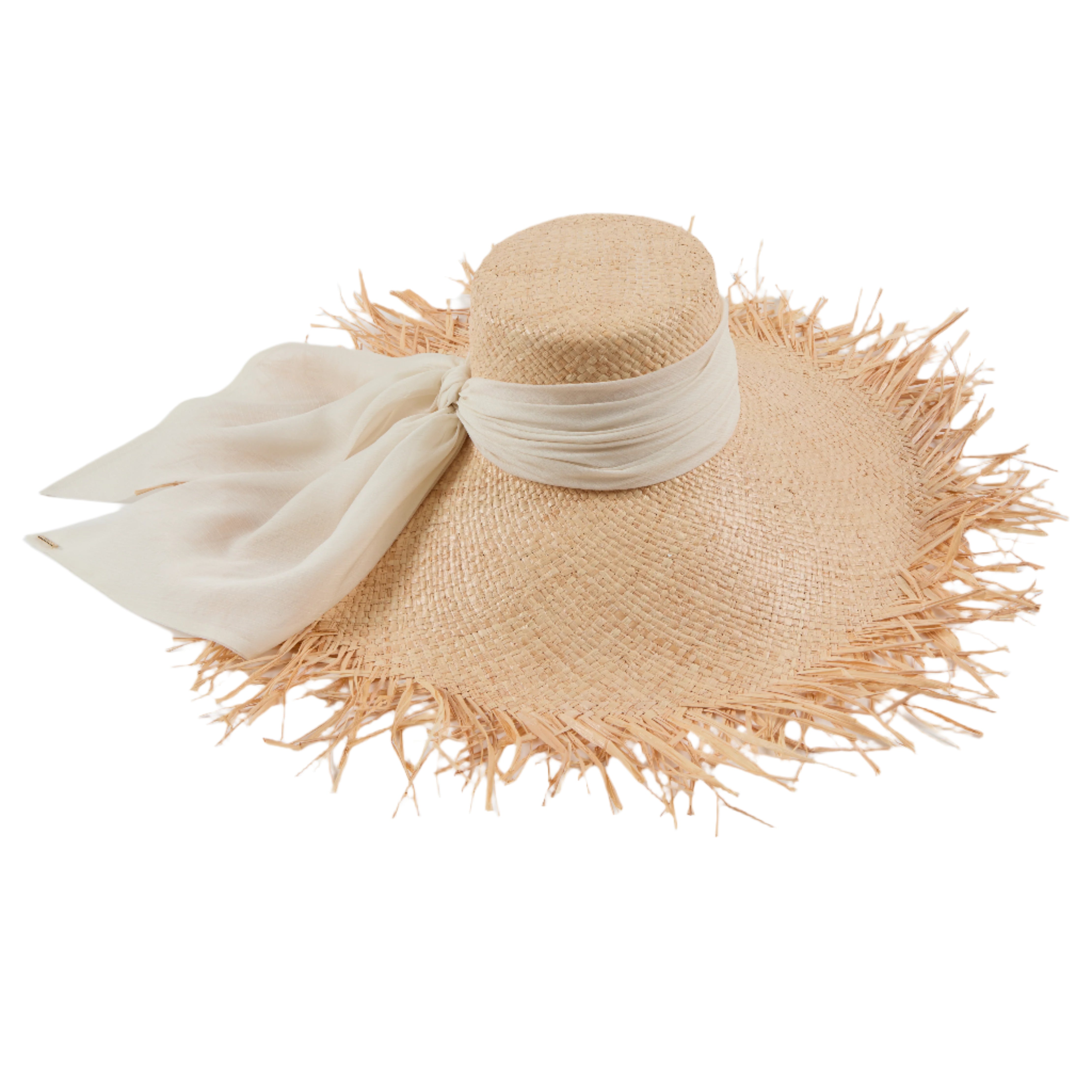 Mirabel Raffia Wide Brim Sun Hat for Women - UV Protection Summer Beach Hat - Perfect for Vacation, Pool Party, and Outdoor Activities