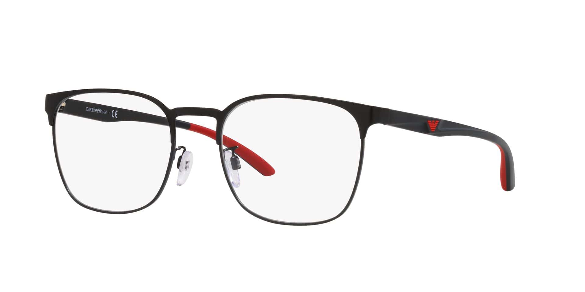 EMPORIO ARMANI 0EA1135D 3001 5520 Designer Eyeglass Frames - Lightweight Acetate Frame for Men & Women | Perfect for Office, Reading & Fashion Accessories