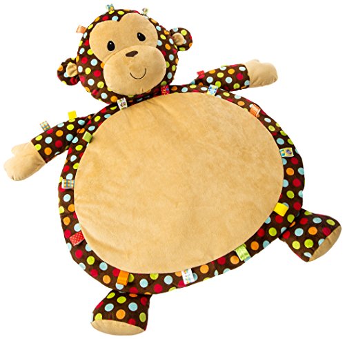 Taggies Dazzle Dots Monkey Plush Toy - Soft Sensory Baby Blanket & Cuddle Toy for Infants & Toddlers | Perfect for Playtime, Naptime & Travel Comfort