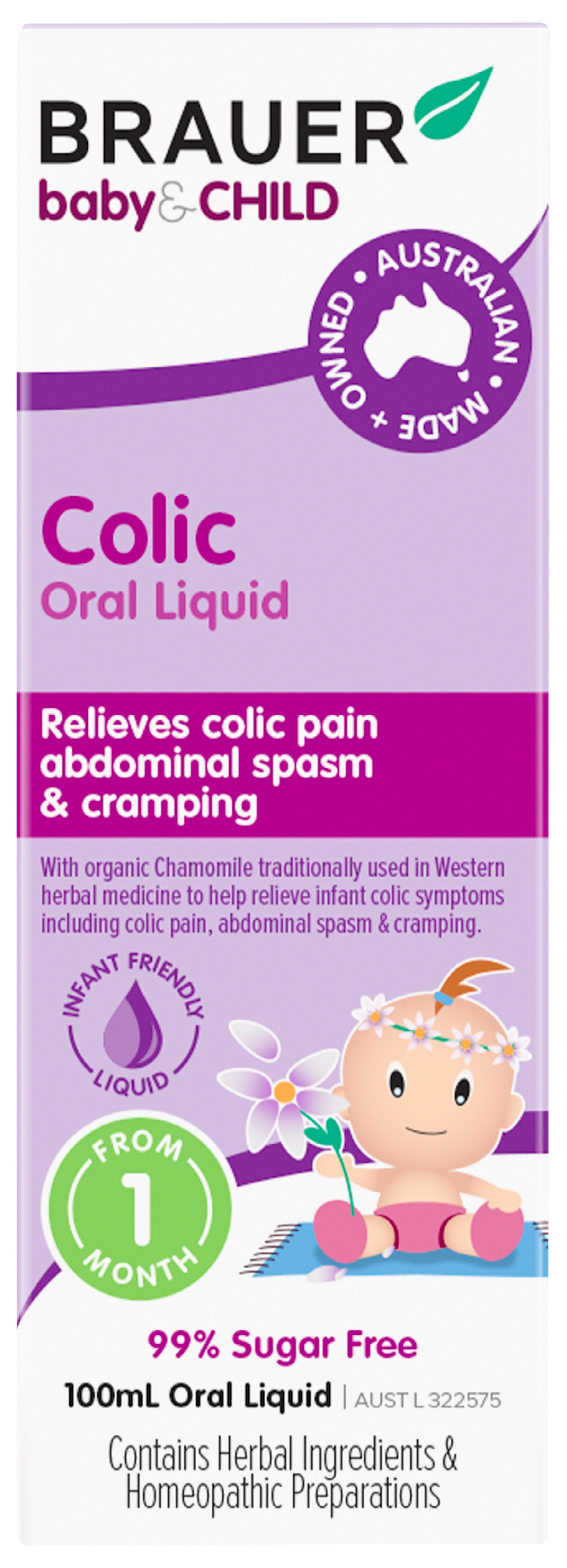 Brauer Baby & Child Colic Relief Liquid - Natural Remedy for Infant Gas & Digestive Discomfort - Safe & Gentle Colic Drops for Newborns & Toddlers - Perfect for Soothing Fussy Babies at Night or During Feeding Time