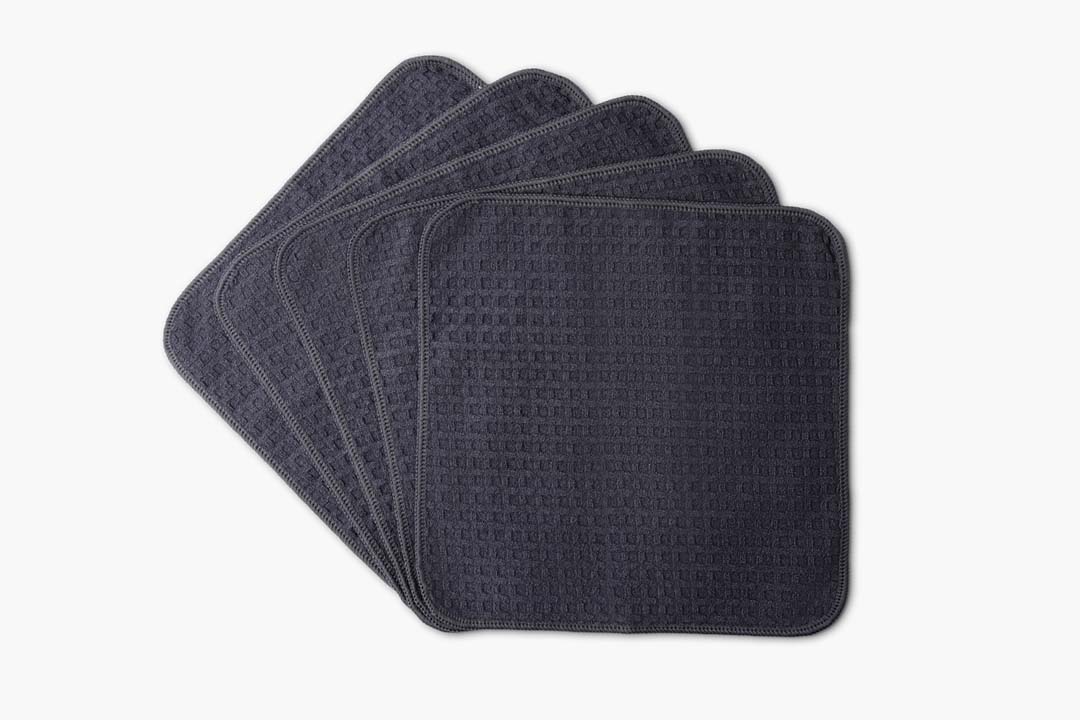 Premium Microfiber Kitchen Towels (5 Pack) - Super Absorbent, Lint-Free Cleaning Cloths for Dishes, Countertops, and Stainless Steel - Perfect for Home, Restaurant, and Office Use