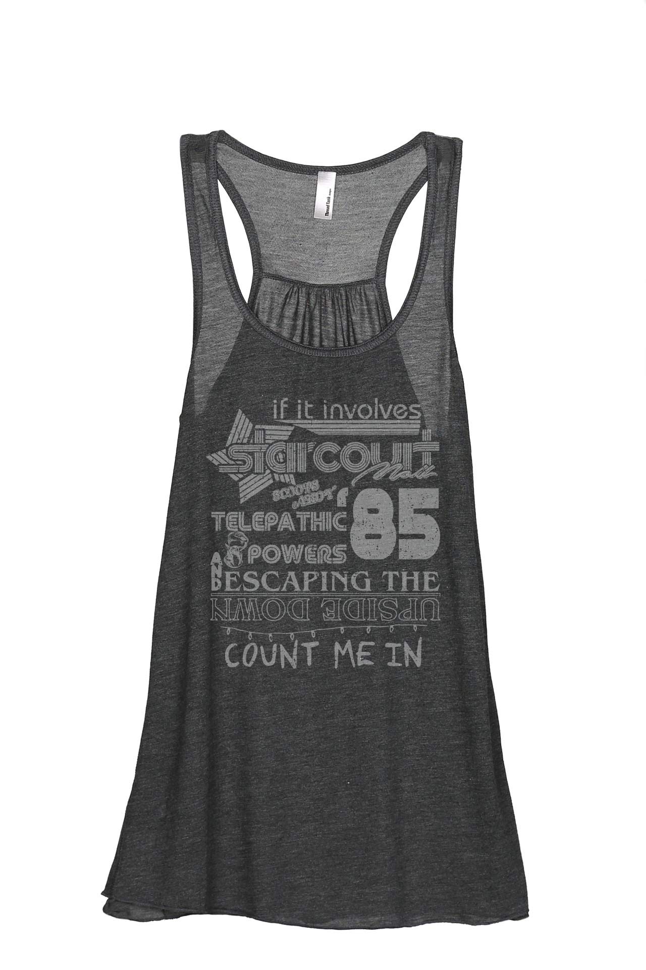 Stranger Starcourt Mall Women's Sleeveless Flowy Racerback Tank Top - Summer Casual Wear for Beach, Gym & Everyday Outfits