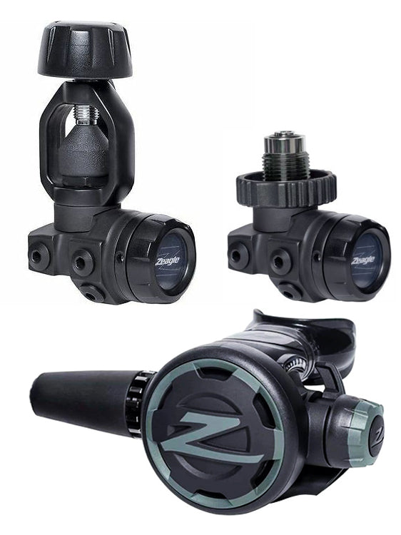 Zeagle F8 Scuba Diving Regulator Set - First & Second Stage Dive Regulator for Professional & Recreational Divers - Perfect for Ocean, Pool & Technical Diving