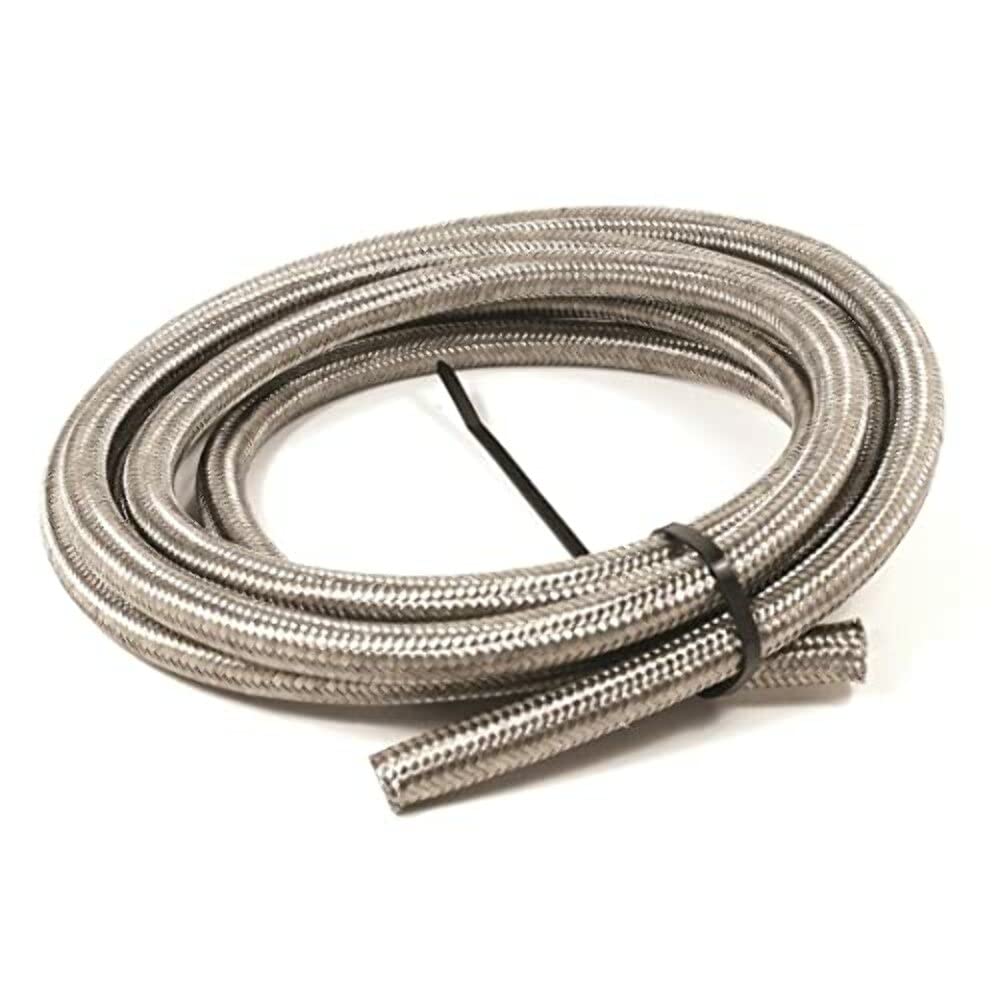 High-Performance 12AN x 3 Double Braided Stainless Steel Racing Hose - Ideal for Fuel, Oil & Coolant Lines in Motorsports & Automotive Applications