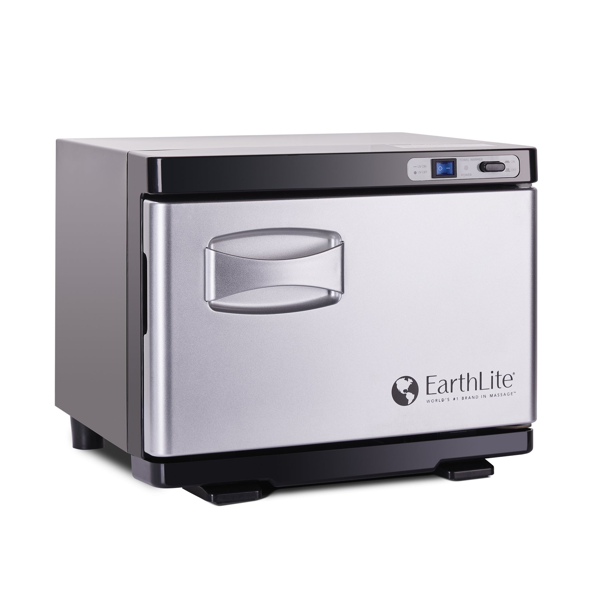 Earthlite UV Hot Towel Cabinet Mini - Black | Compact Electric Towel Warmer for Spas, Salons & Home Use | Sanitizes & Heats Towels with UV Technology