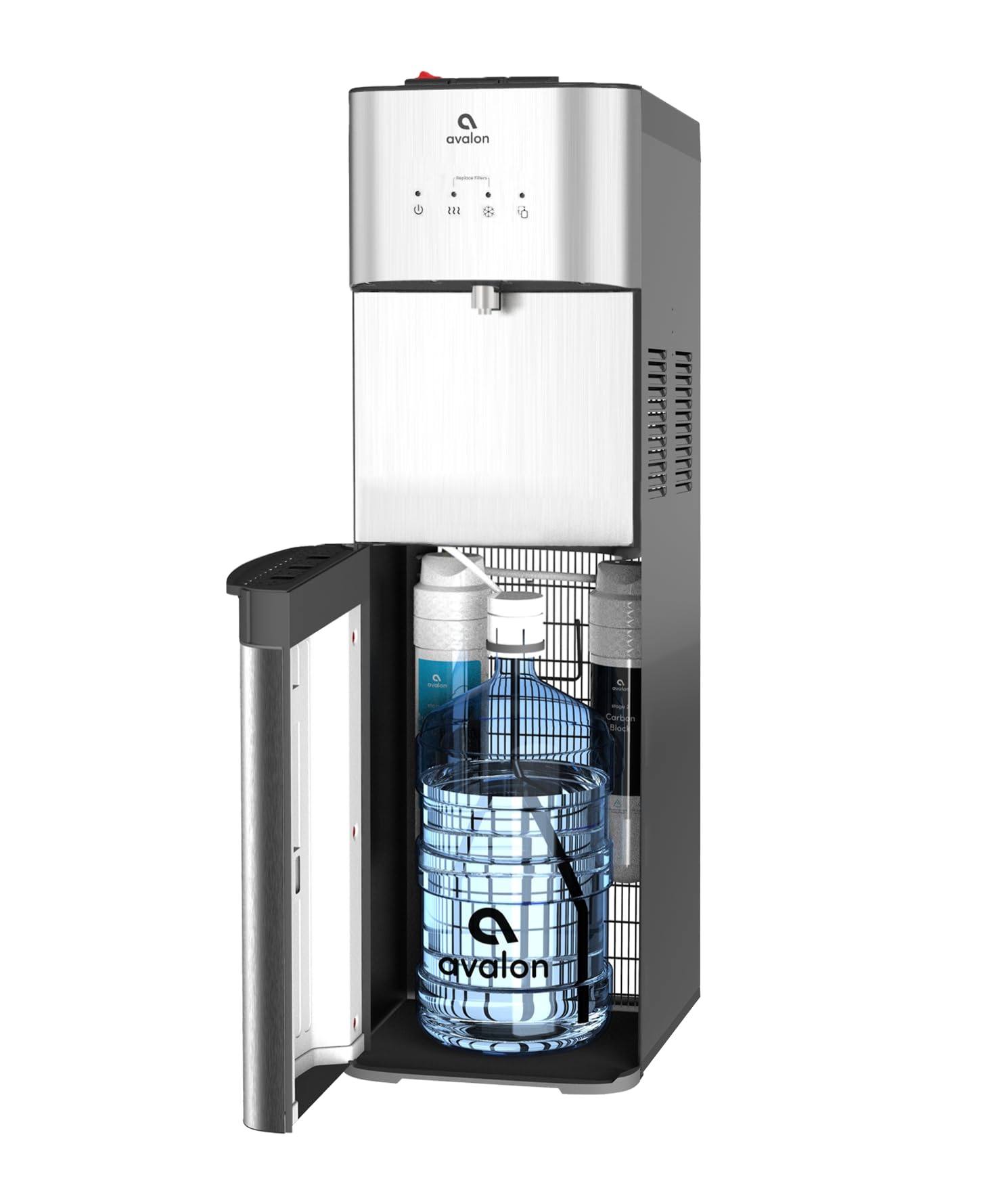 Avalon A3F Bottom Loading Water Cooler Dispenser with BioGuard - 3 Temperature Settings & UL Certified Filter - Perfect for Home, Office, and Gym Hydration