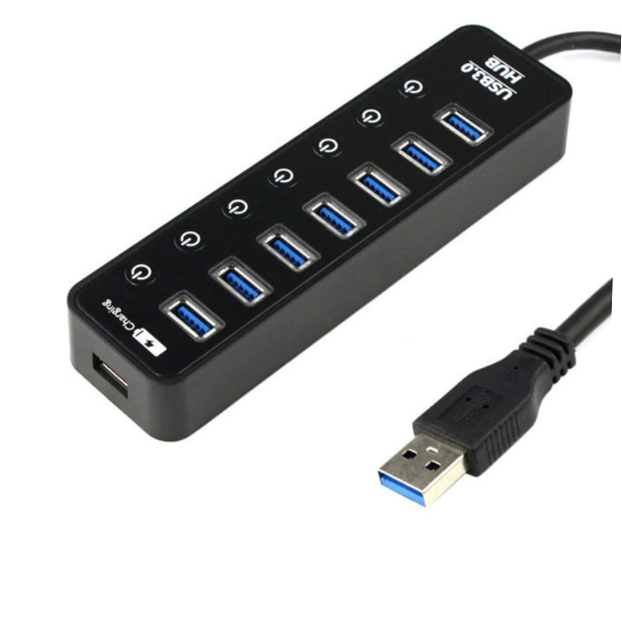 HEMOTON 7-in-1 USB Hub with Phone Stand - Perfect for Office & Home Desk Setup