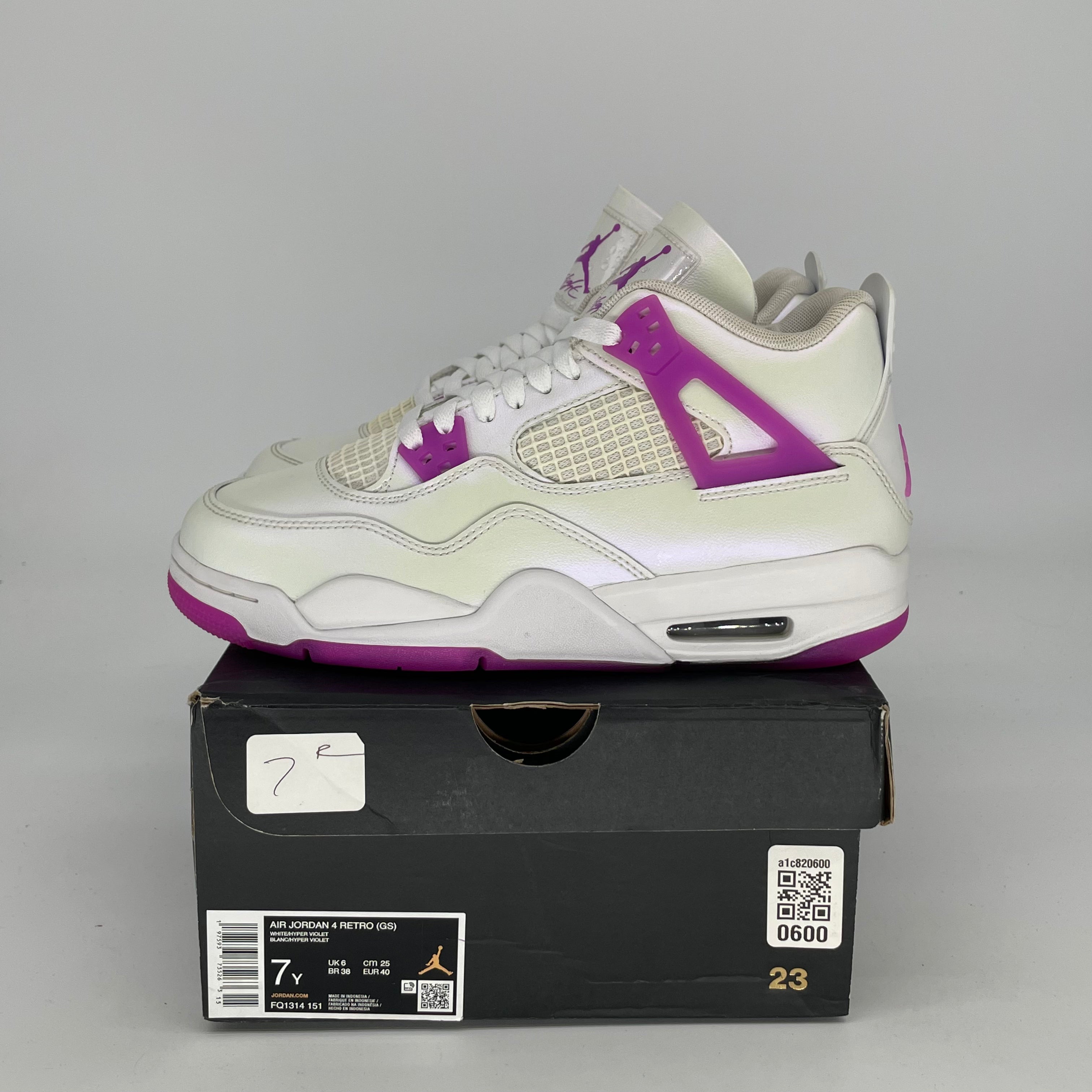 AIR JORDAN 4 HYPER VIOLET Basketball Shoes - Women's Size 7/8.5W (FQ1314-151) | Retro Sneakers for Running, Gym & Streetwear Fashion