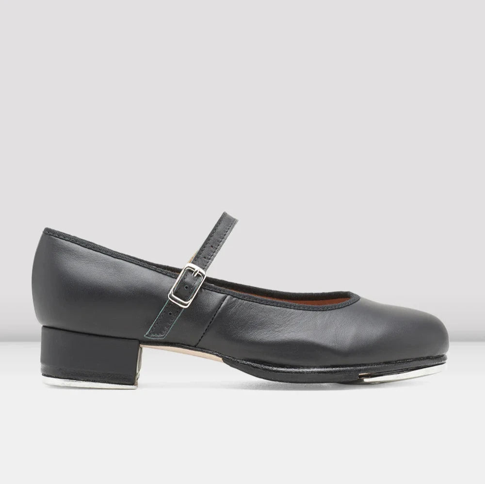 Bloch Women's Black Leather Tap Shoes for Dance - Perfect for Tap Dancing, Performances, and Dance Classes