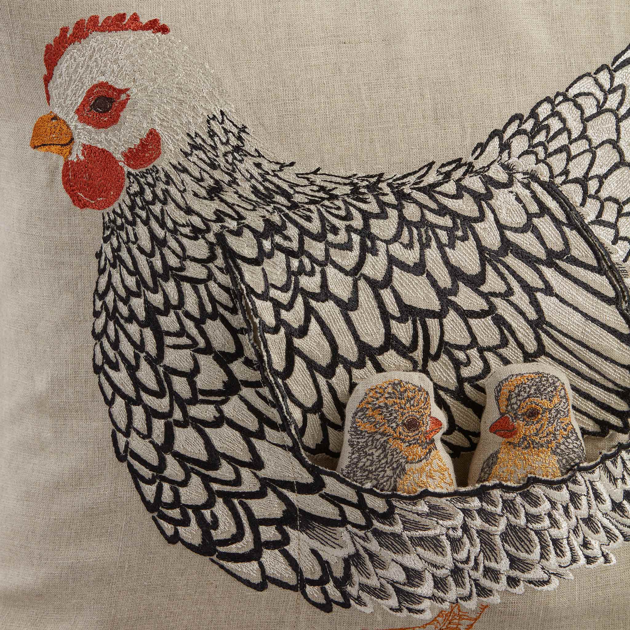 Mother Hen Pocket Pillow - Soft & Cozy Decorative Throw Pillow Cover | Coral & Tusk | Perfect for Nursery, Living Room & Bedroom Decor