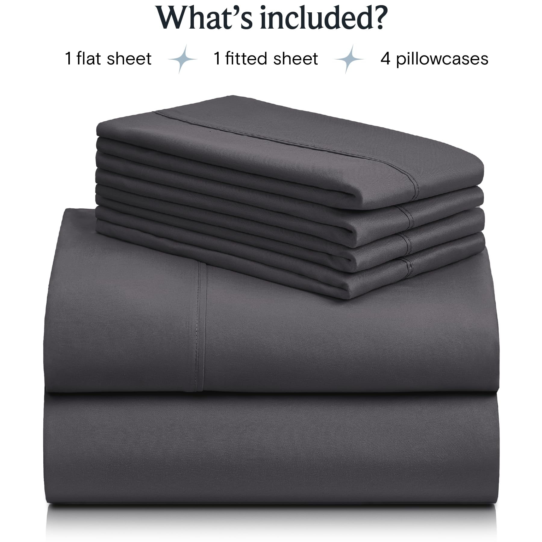 LuxClub 6-Piece Queen Sheet Set - 18