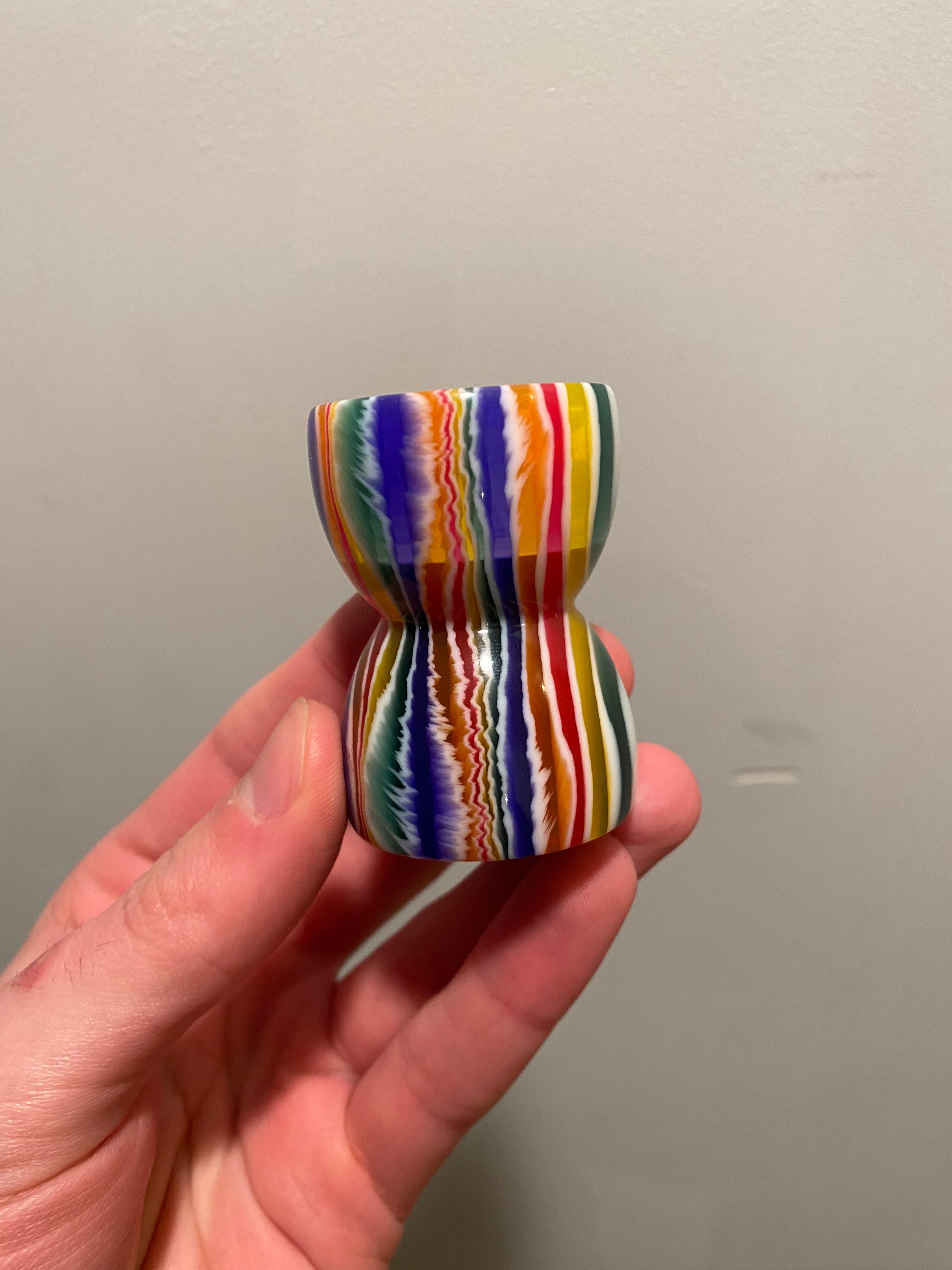 Premium Handcrafted Candy Stripe Shaving Brush Handle - Fits 28mm & 30mm Knots - Perfect for Wet Shaving & Grooming Kits - Factory Second Quality