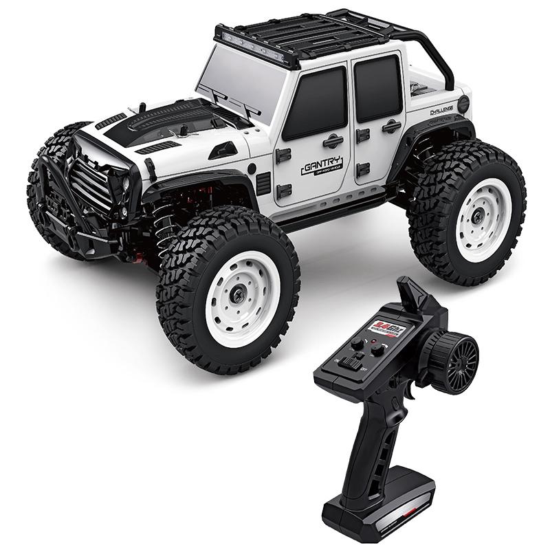 1/16 Scale 2.4GHz Electric 4WD Off-Road RC Car Toy - White | High-Speed Remote Control Racing Vehicle for Kids & Adults | Perfect for Backyard, Park & Indoor Racing