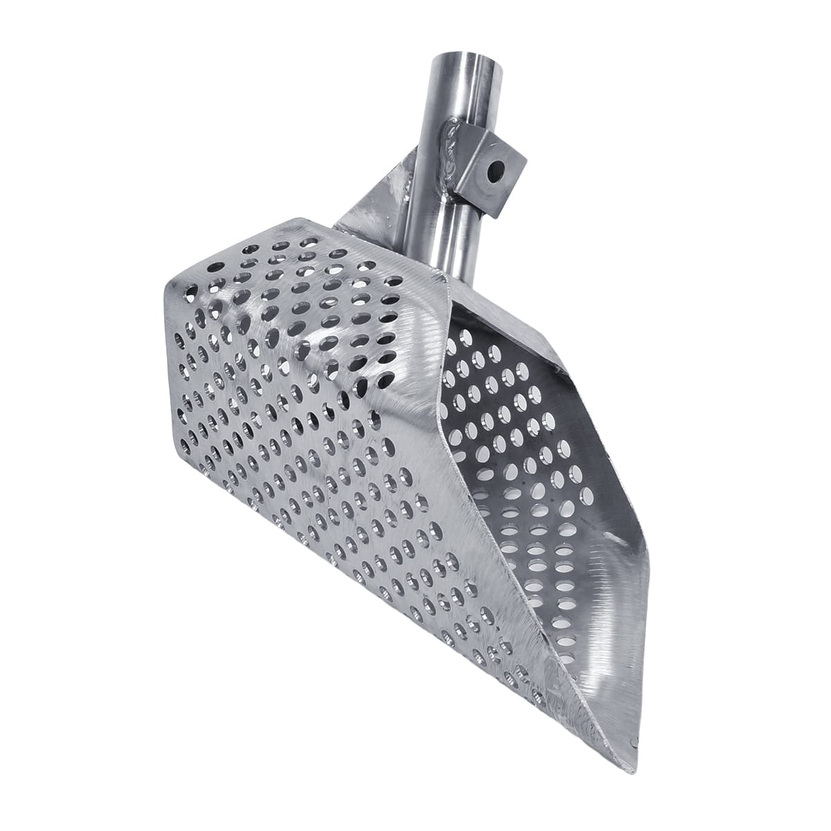 Dune Scoops Anaconda 11.5 x 6 Inch Stainless Steel Metal Detector Sand Scoop with 2 Mount Options - Perfect for Beach Treasure Hunting & Gold Prospecting