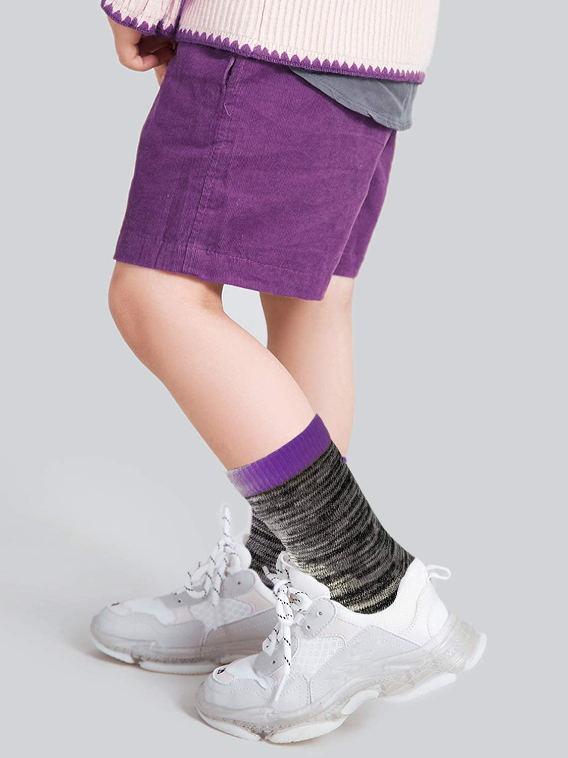 JAMEGIO Boys Socks 12 Pairs - Soft Cotton Crew Socks for Toddler & Kids, Breathable Athletic Socks for School, Sports & Daily Wear