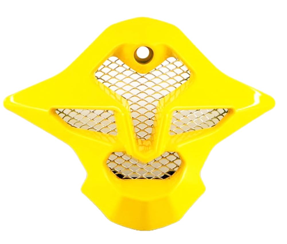 Shoei VFX-W Sleek Mouth Piece Motorcycle Helmet Accessories - Brilliant Yellow/One Size | Replacement Mouth Guard for MX & Off-Road Riding | Dirt Bike & Motocross Protective Gear