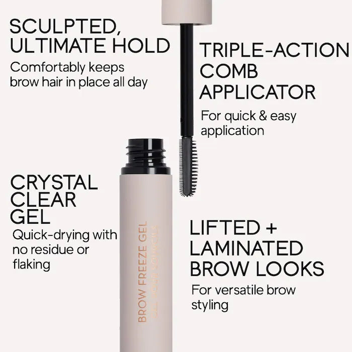 Anastasia Beverly Hills Brow Freeze® Eyebrow Gel - Strong Hold, Flawless Brows All Day | Perfect for Styling, Shaping & Taming Brows - Ideal for Everyday Makeup & Special Occasions