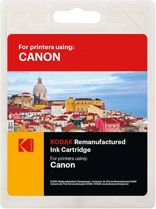 Kodak Remanufactured Yellow Ink Cartridge - Compatible with Canon CLI-221Y Printer | High-Quality Replacement for Home & Office Printing