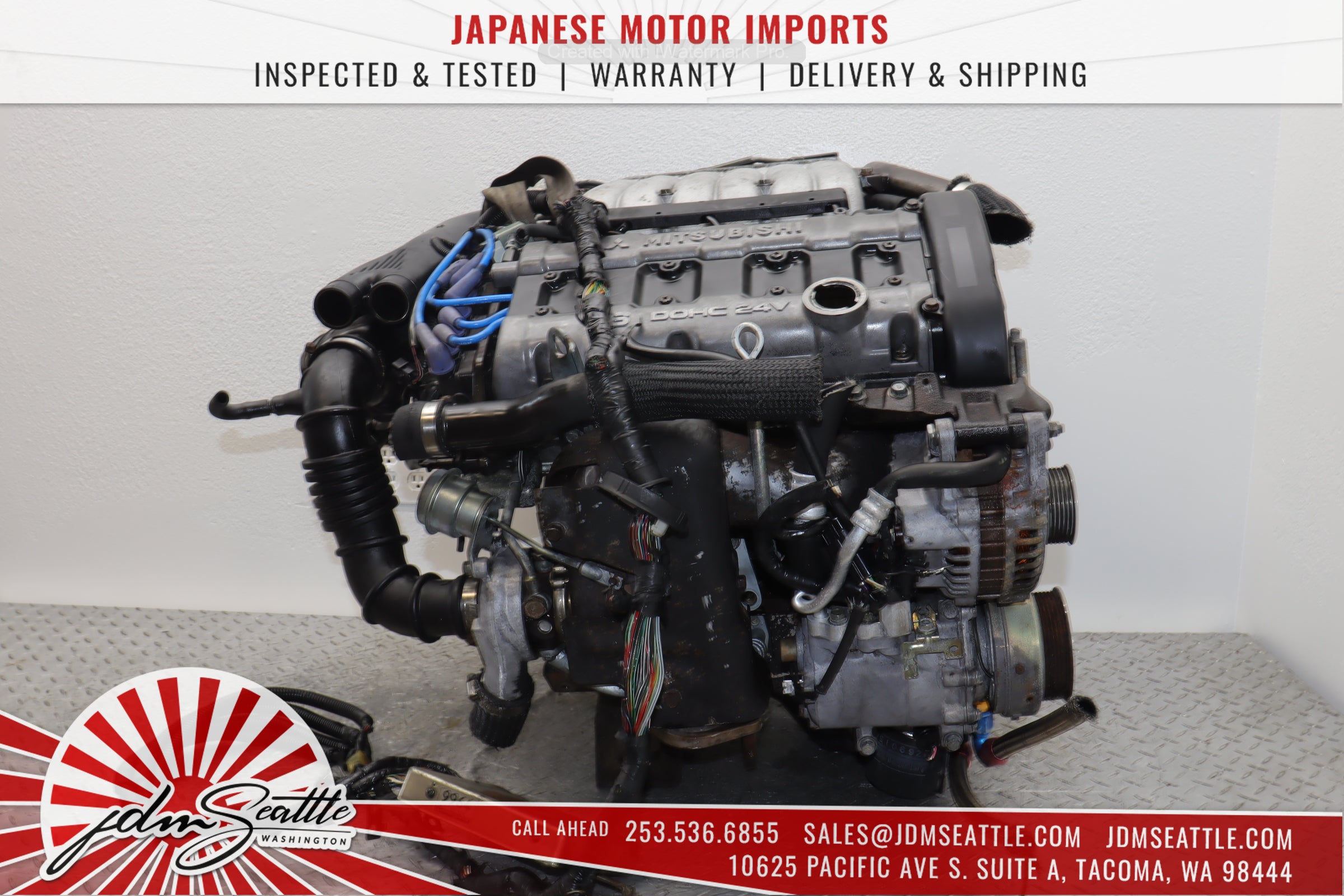 JDM 6G72TT 94-97 Mitsubishi 3000GT & Dodge Stealth Twin Turbo Engine - Core Only - Perfect for Performance Upgrades & Restoration Projects