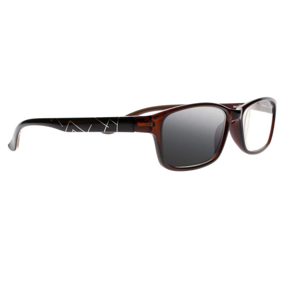 Photochromic Bifocal Reading Sunglasses for Men & Women - Indoor/Outdoor Use