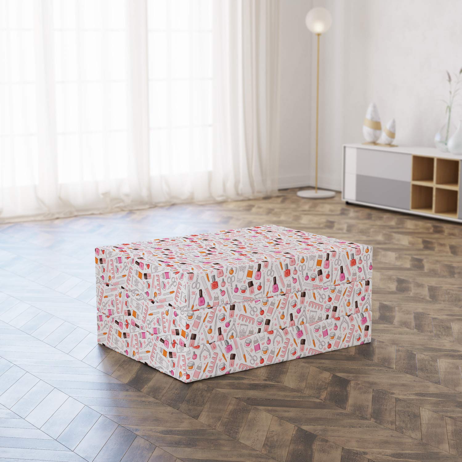 Ambesonne Foldable Makeup Mattress for Salon & Spa, 74.8