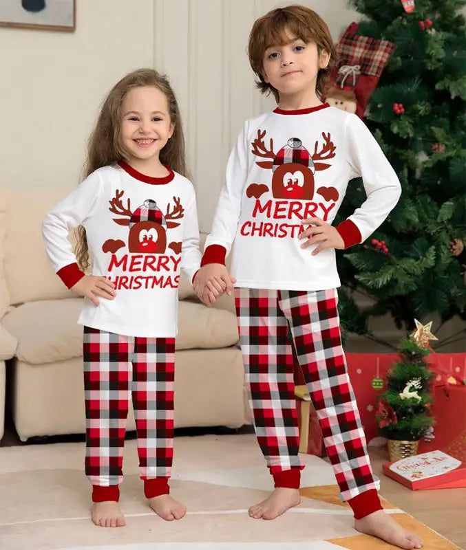 Christmas Family Matching Loungewear Pajamas Set - Cozy Holiday Sleepwear for Women, Men & Kids - Perfect for Family Photos, Christmas Morning & Festive Gatherings