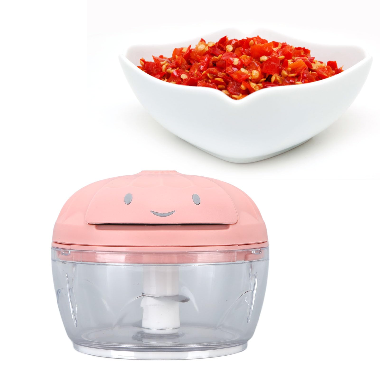 Electric Garlic Chopper & Mini Food Processor - Portable Vegetable Cutter for Onions, Ginger, Fruits, Nuts & Herbs - Fast & Efficient Kitchen Gadget for Meal Prep, Cooking & Healthy Snacks (Large Size)