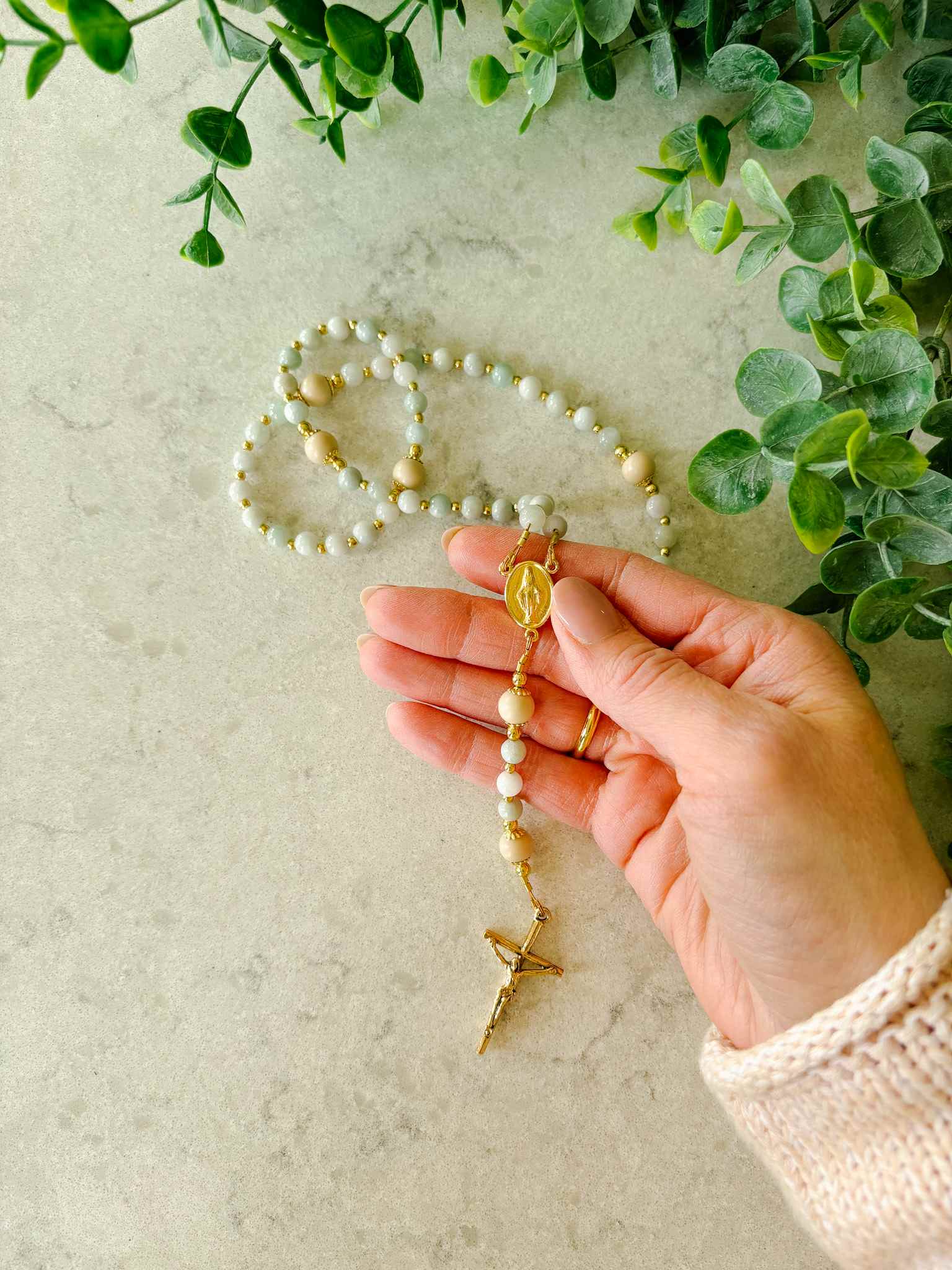 Ocean of Grace Rosary - Beautiful Handmade Catholic Prayer Beads for Devotion, Meditation & Spiritual Gifts | Perfect for Prayer, Worship & Religious Ceremonies