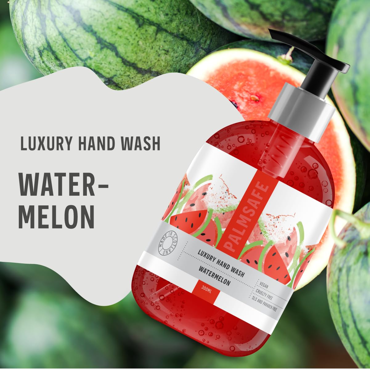 Premium Watermelon Scented Hand Soap - Refreshing & Moisturizing for Dry Skin - Perfect for Bathroom, Kitchen, and Office Use