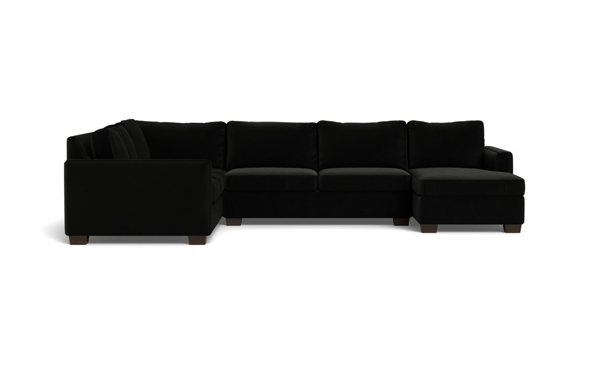 Track 141 Modern L-Shaped Sectional Sofa with Right Chaise Lounge - Perfect for Living Room, Home Theater & Family Gatherings