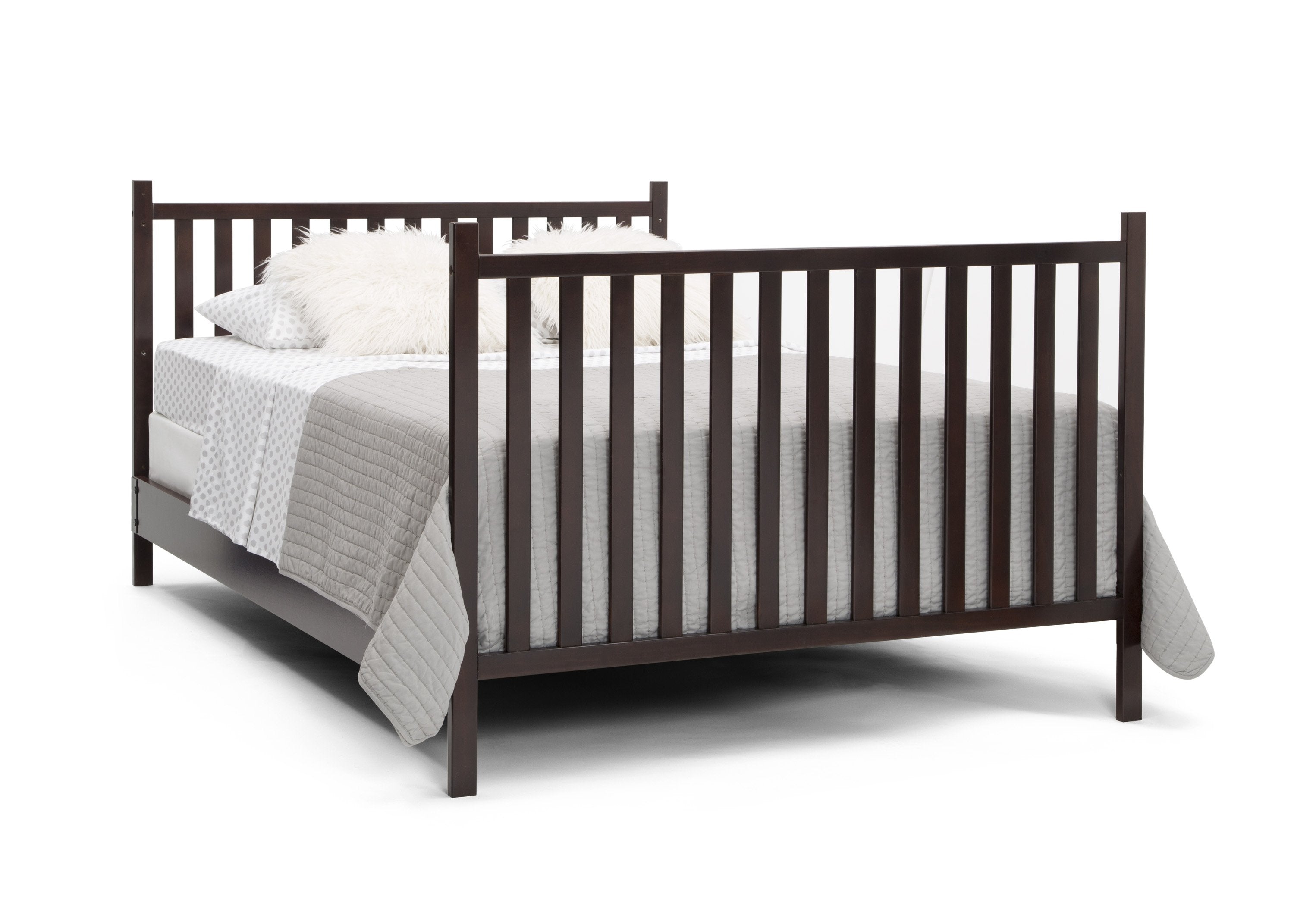 Mercer 6-in-1 Convertible Baby Crib with Toddler Rail - White Nursery Furniture for Newborn to Full Size Bed | Perfect for Nursery, Bedroom & Guest Room