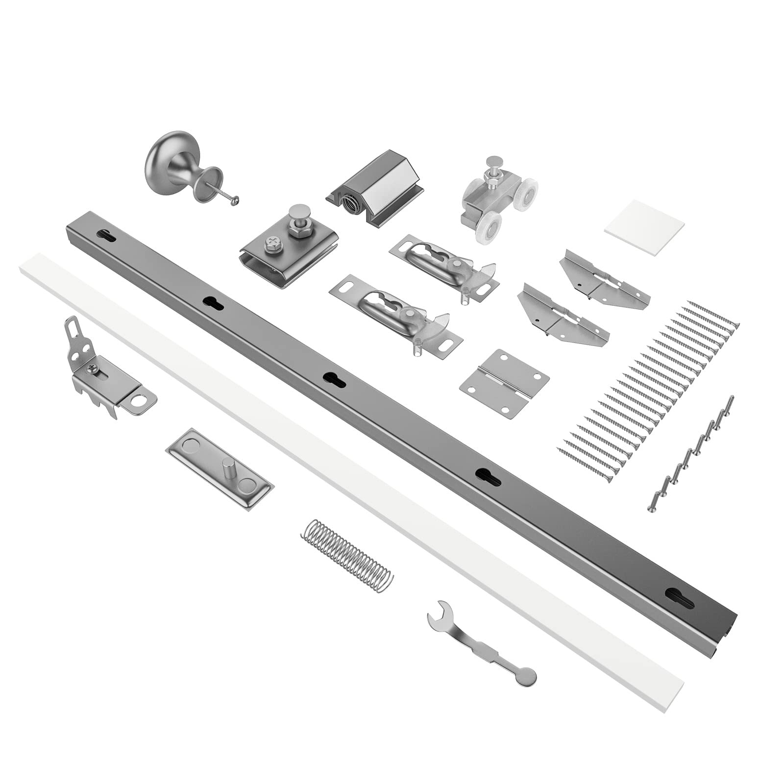 3 Panel Frosted Glass Bi-Fold Closet Door - 36