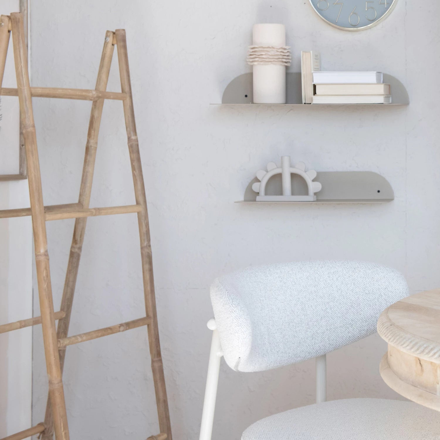 Foldable Blanket Ladder - Rustic Wooden Blanket Rack for Home Decor | Perfect for Living Room, Bedroom & Farmhouse Style