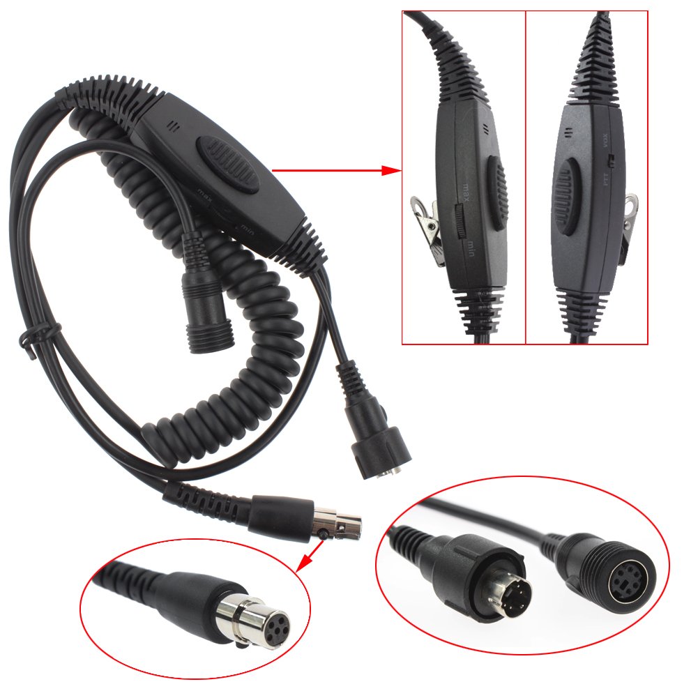 Professional Military-Grade Noise Cancelling Overhead Headset with Boom Microphone & PTT Button - Compatible with Kenwood Nexedge, Hytera, Puxing, Wouxun 2-Pin Radios - Ideal for Tactical Operations, Security, and Outdoor Adventures