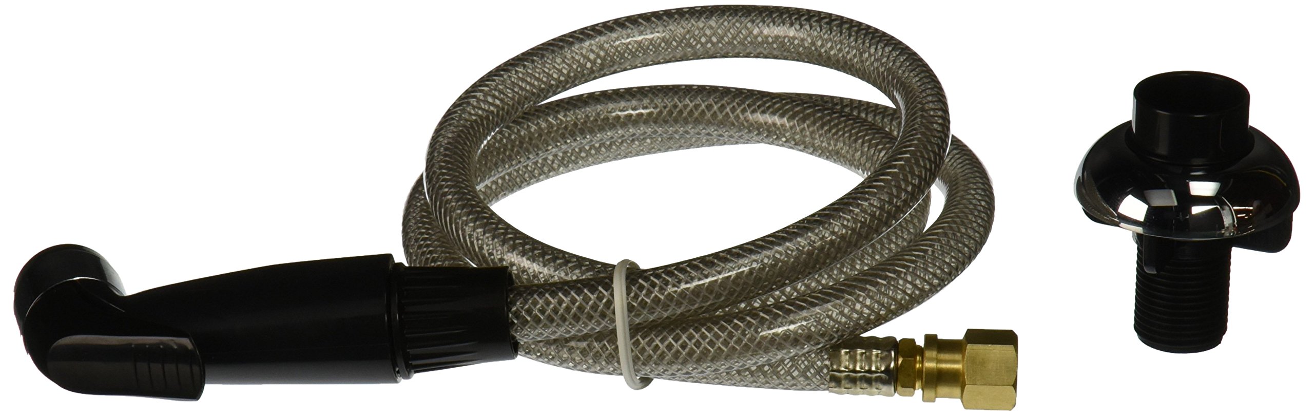 EZ-FLO Kitchen Faucet Hose and Spray Head Replacement - Black (Model 30171) | Durable Pull-Down Sprayer with Guide for Sink Faucet | Perfect for Cooking, Washing Dishes & Cleaning Vegetables