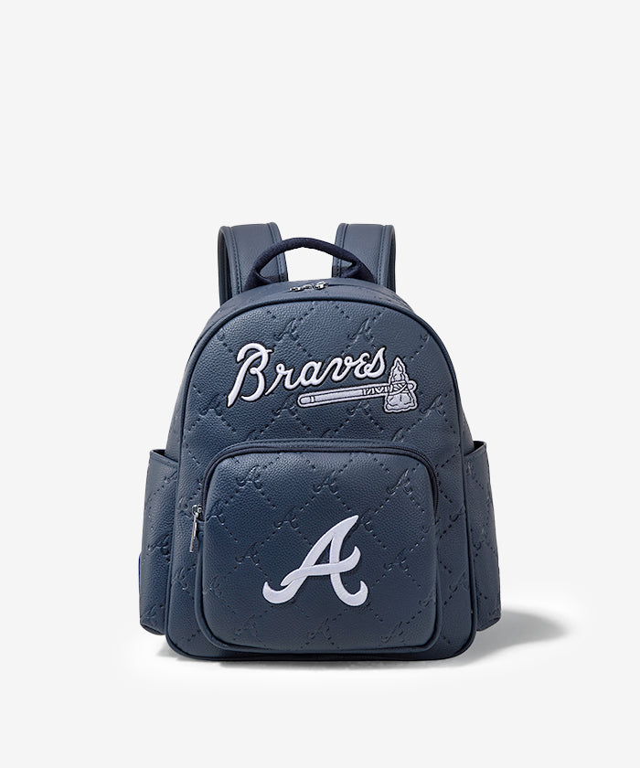 MLB Atlanta Braves Baseball Backpack for Men & Women - Official Licensed Team Logo - Durable School & Travel Backpack for Sports Fans