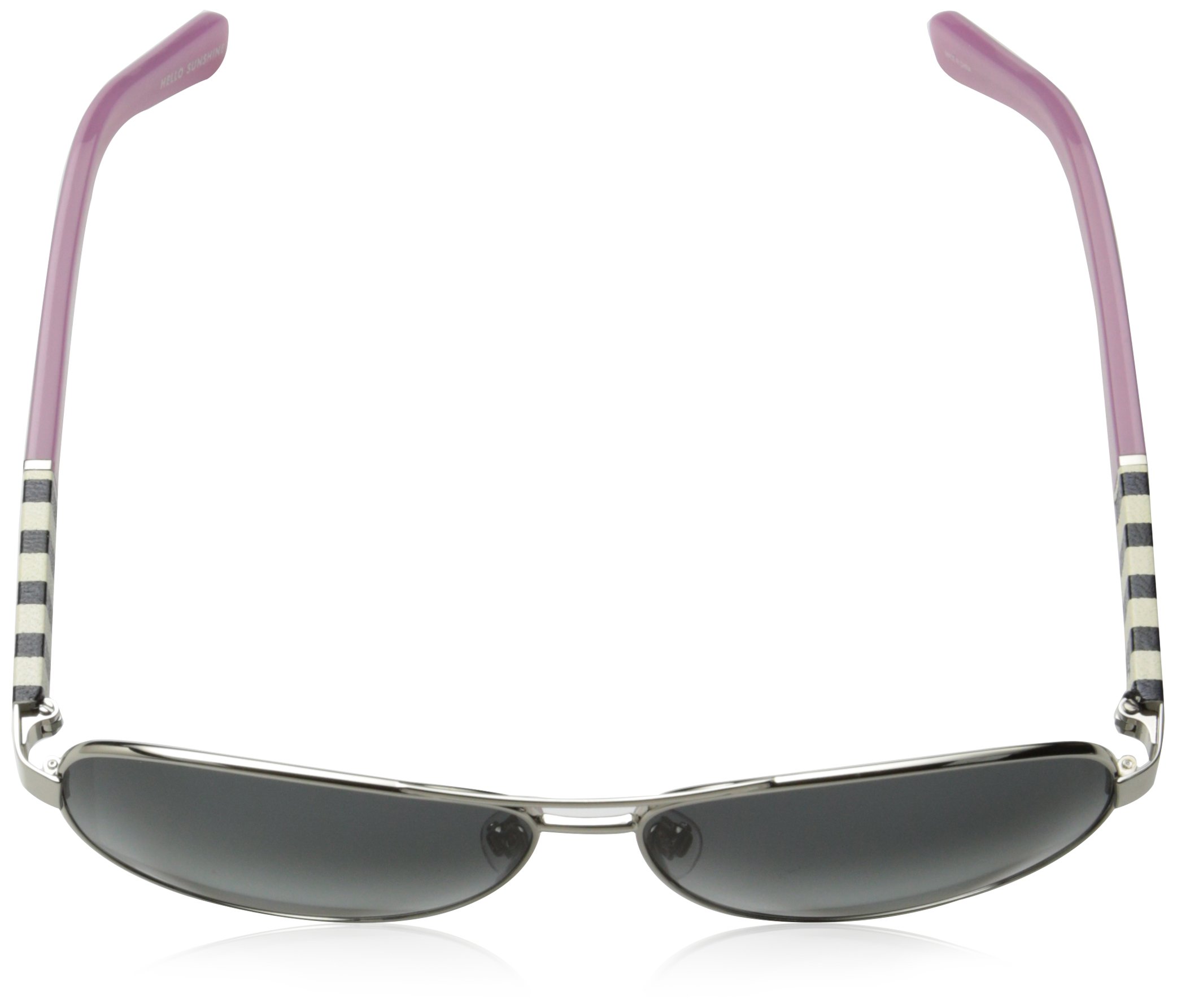 Kate Spade New York Women's Dalia Aviator Sunglasses - Silver & Gray Gradient Lens, 58mm UV Protection - Perfect for Summer, Beach & Outdoor Activities
