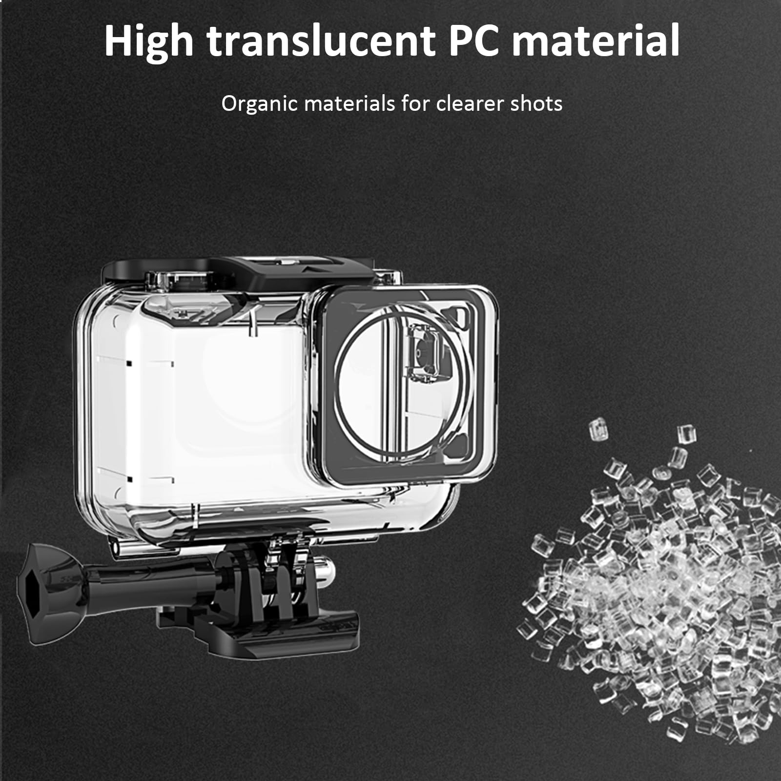 Waterproof Camera Housing for Underwater Photography - Durable Dive Case for Enhanced Underwater Shooting - Perfect for Scuba Diving, Snorkeling, and Beach Vacations