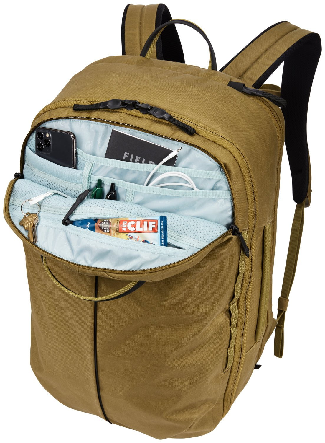Thule Aion 40L Travel Backpack - Waterproof Hiking Backpack for Men & Women, Nutria Brown - Perfect for Camping, Air Travel & Outdoor Adventures