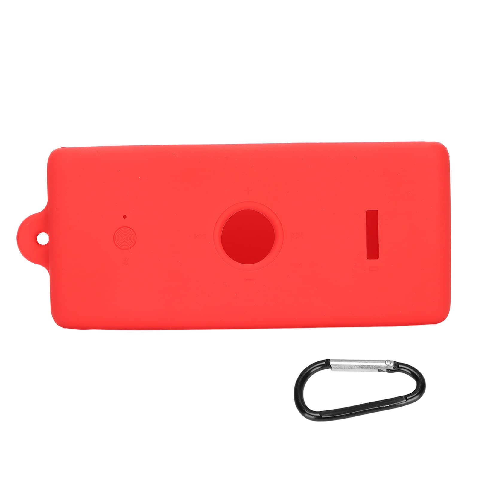 Premium Silicone Protective Case for Marshall Emberton Speaker - Shockproof, Portable Cover with Secure Buckle (Red) - Perfect for Travel, Outdoor Adventures & Daily Use