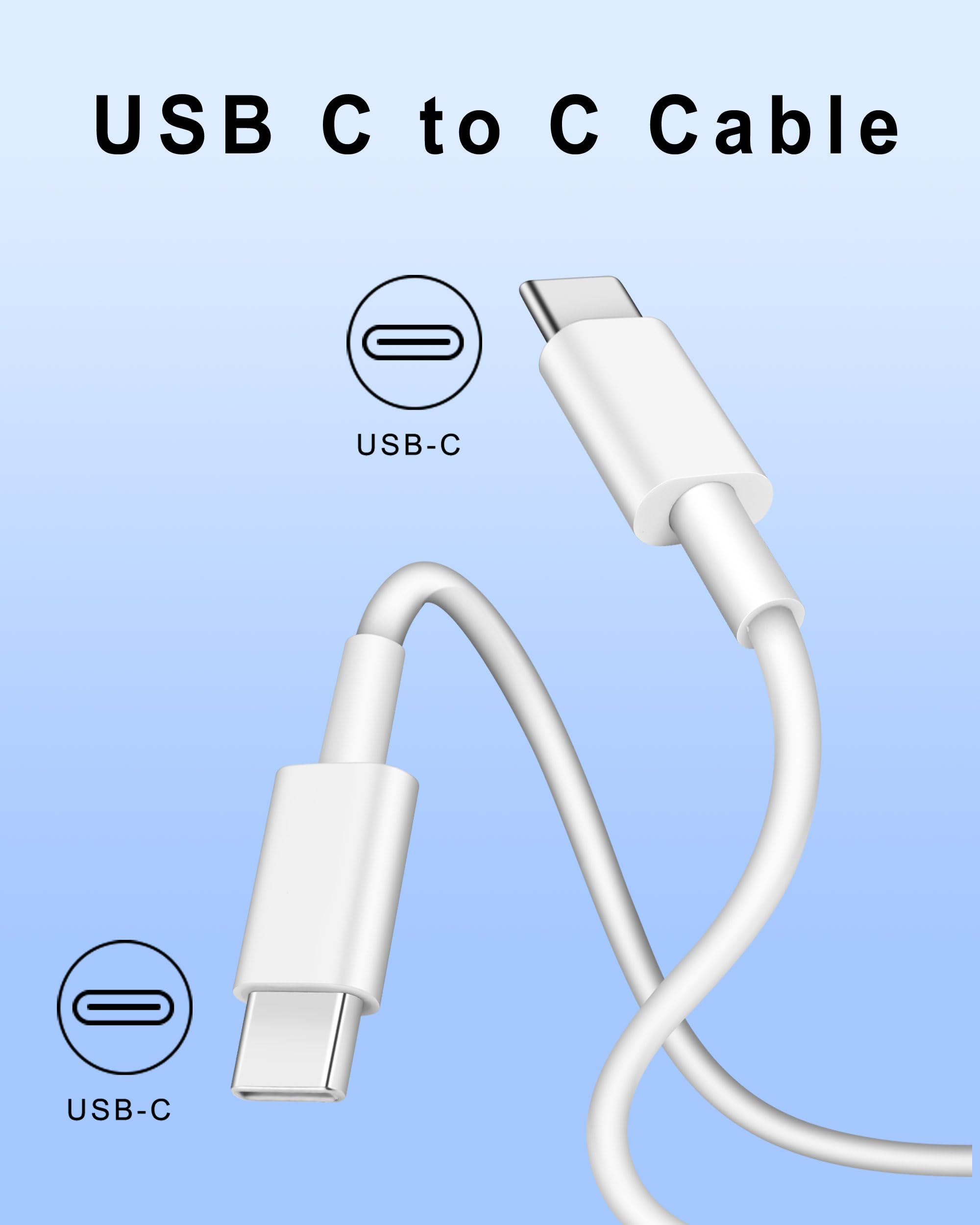 40W Dual Port USB C Car Charger Adapter + 20W Fast Charging Block with 2-Pack 6FT USB C Cables - Compatible with iPhone 16/15/Pro/Max/Plus, Google Pixel 9/8/7/6, iPad, Samsung Galaxy & Android Devices - Perfect for Travel, Commuting & Fast Charging On-The-Go