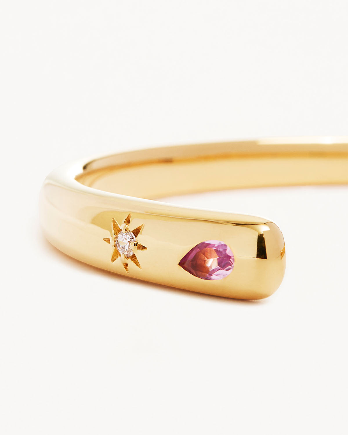 18K Gold Vermeil Connect to the Universe Cuff Bracelet - Elegant Zodiac Jewelry for Women, Perfect for Astrology Lovers & Spiritual Gifts