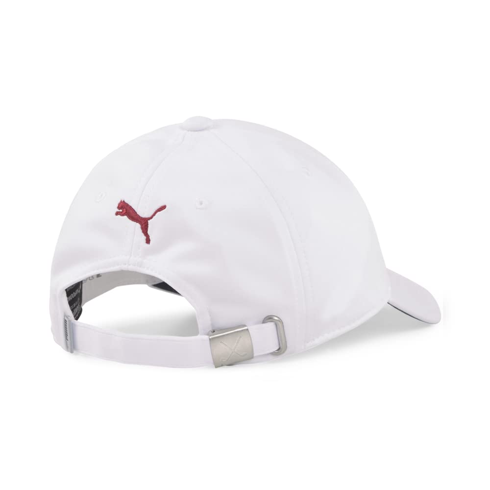 Puma Golf Women's Pars and Stripes P Classic Adjustable Hat - Bright White, One Size - Perfect for Golfing, Outdoor Sports & Casual Wear