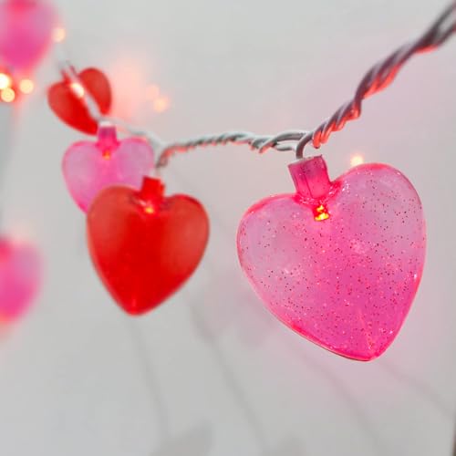Pink & Red Glitter Heart