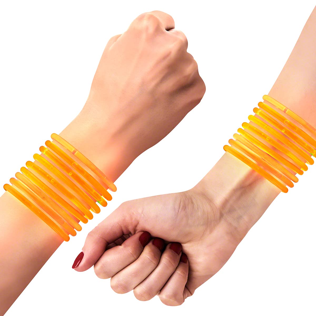 Premium Orange Glow Bracelets 8