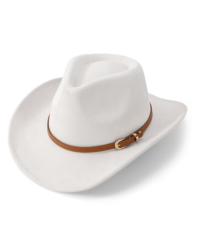 White(brown Hat Band)