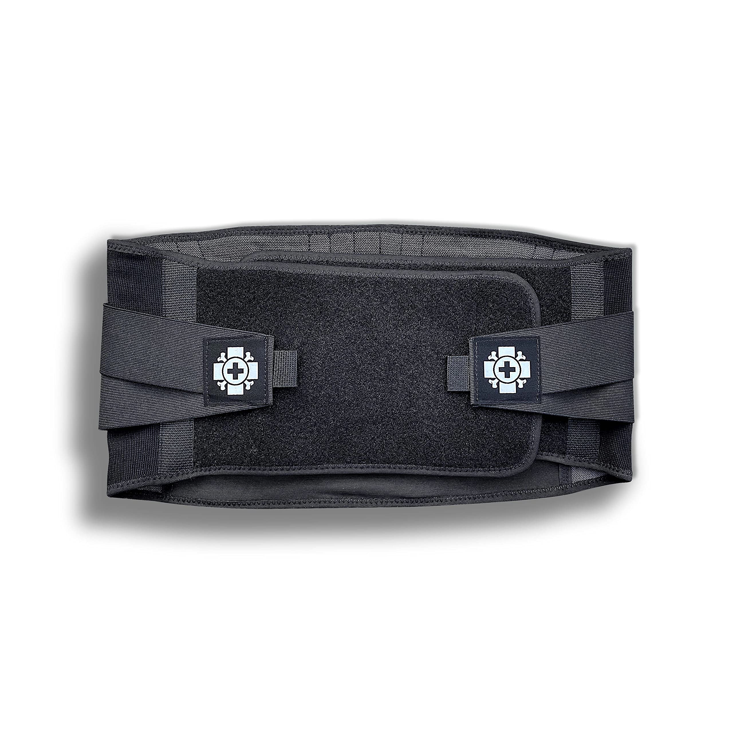 Old Bones Therapy Lower Back Brace with Adjustable Straps - Lumbar Support Belt for Immediate Pain Relief (Sizes L/XL, Fits Waist 34-43 Inches) | Improved Version 2.0 | Ideal for Sciatica, Herniated Disc & Post-Surgery Recovery | Perfect for Office Work, Driving & Heavy Lifting