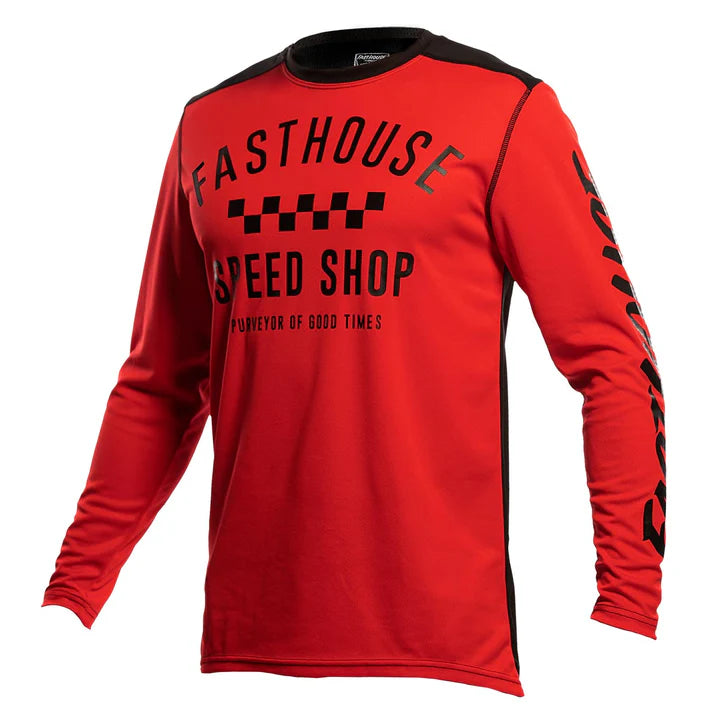 Premium Carbon Fiber Cycling Jersey - Red & Black Design for Men & Women | High-Performance Bike Shirt for Road & Mountain Biking