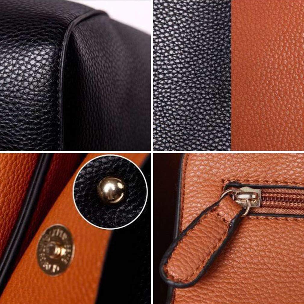 Stylish Large PU Leather Tote Bag for Women - Waterproof Shoulder Bag & Top Handle Work Purse - Perfect for Office, Shopping & Travel Accessories