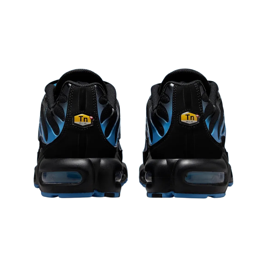 Nike Air Max Plus Running Shoes - Black & University Blue - Men's Athletic Sneakers for Running, Gym & Casual Wear